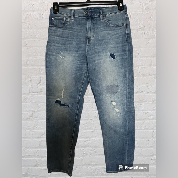 UNIQLO/ WOMEN SLIM BOYFRIEND FIT ANKLE JEANS - Picture 3 of 11